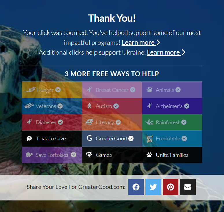 Preview image of GreaterGood: Click to Give
