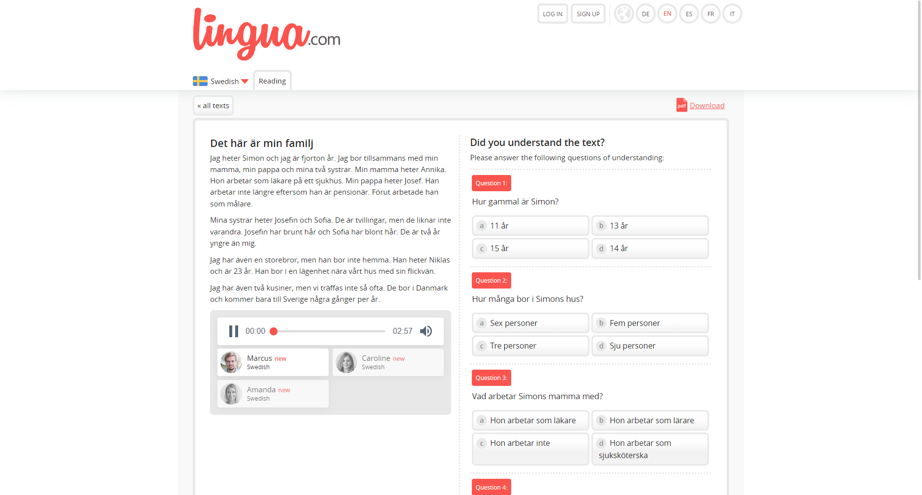 Preview image of Lingua