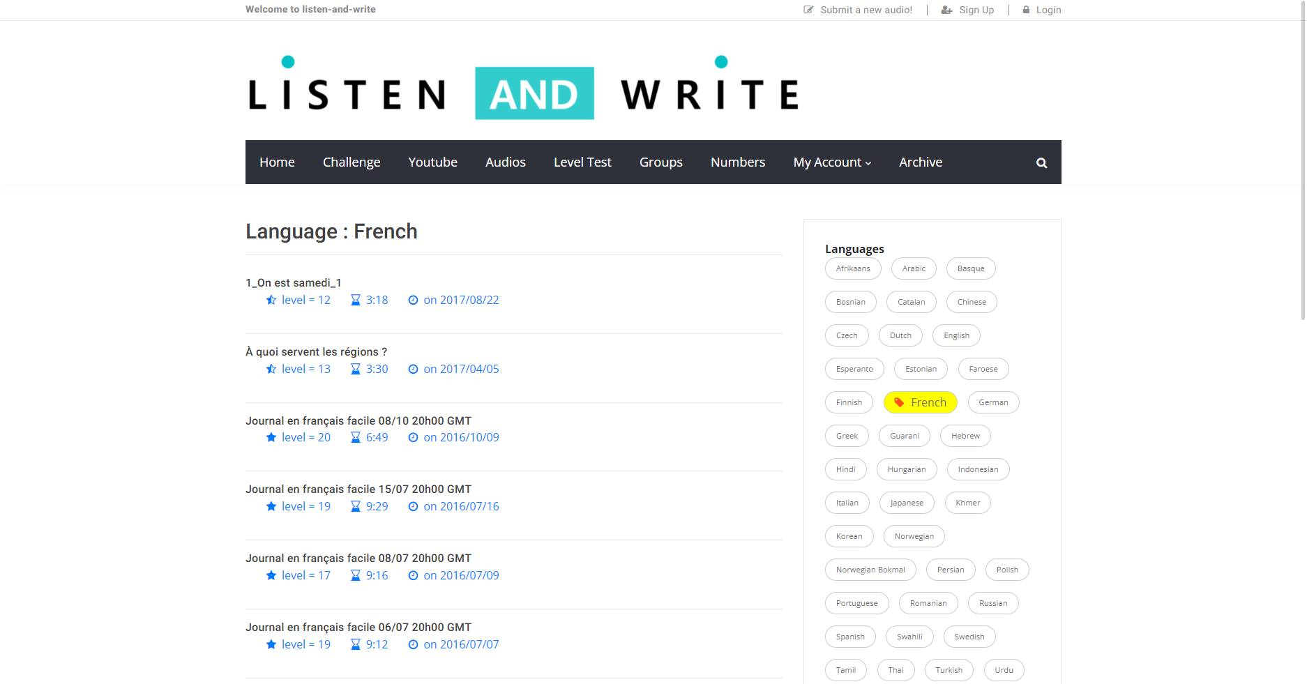 Preview image of Listen and Write